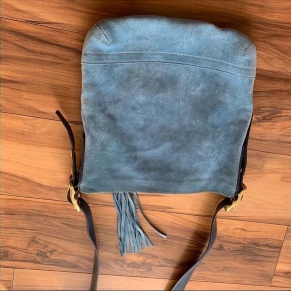 Coach retro cross body Stylish Blue Leather Shoulder Bag - Picture 3 of 10